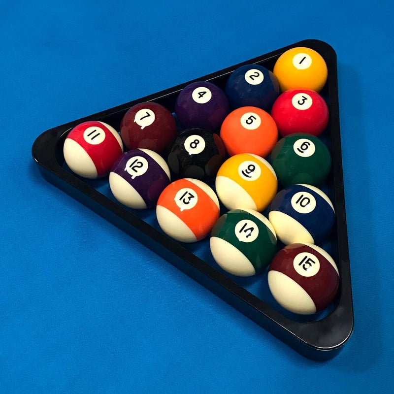 okko Billiard Pool Table Heavy-Duty Deluxe Plastic 8 Ball Triangle Rack for 2 1/4" Pool Balls - Image 2